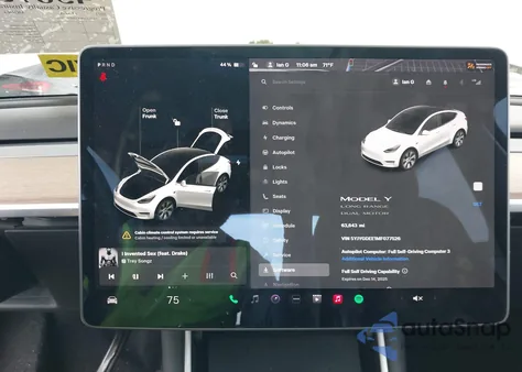 2021 Tesla Model Y Long Range Dual Motor All-Wheel Drive from USA, damaged, VIN 5YJYGDEE1MF077526